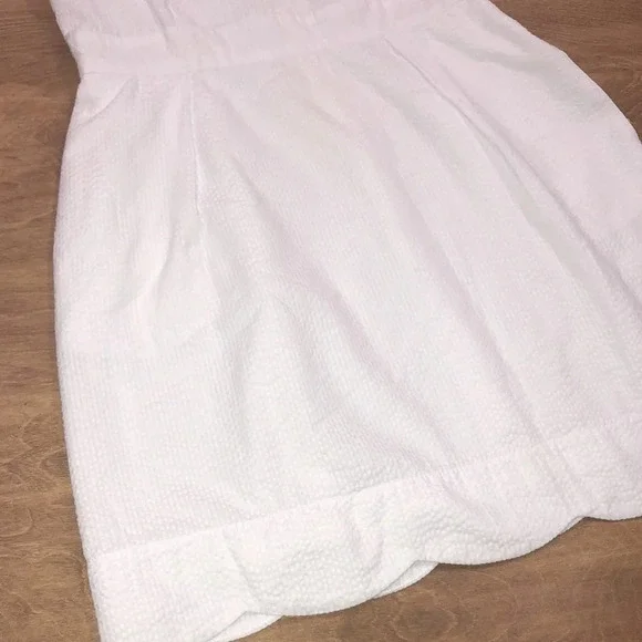 Lauren James size medium white seersucker dress - Picture 3 of 8